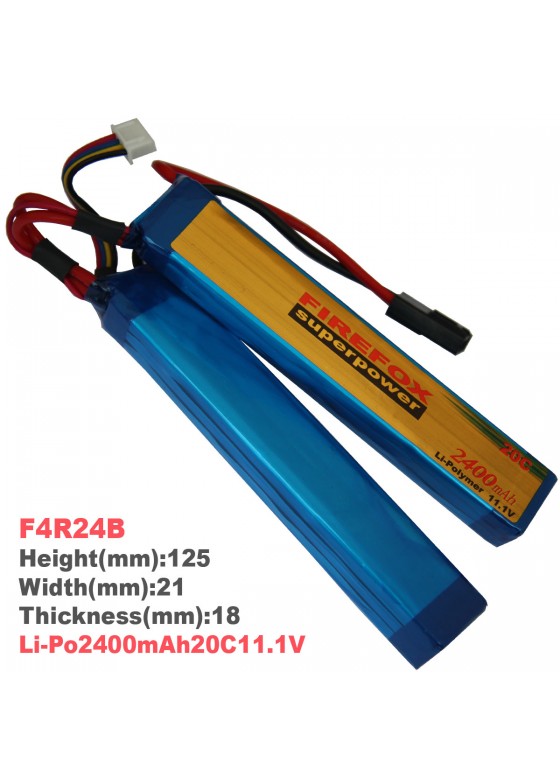 Li-Po polymer battery 2400mAh20C11.1V(F4R24B)