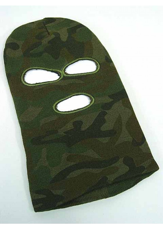 SWAT Balaclava Hood 3 Hole Head Face Knit Mask 
