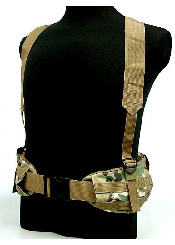 Tactical Molle Panel Platform Waist Belt Suspender