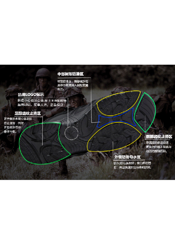UNITEWIN Military Tactical Non-slip Combat Boots 