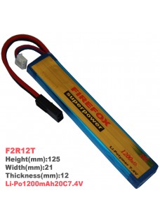 Li-Po polymer battery 1200mAh20C7.4V(F2R12T)