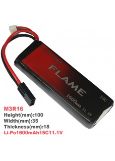 Li-Po 1600mAh15C11.1V Li-polymer Battery(M3R16)