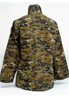 Army Clothing Combat Suit BDU Uniform Set Digital Woodland Camo