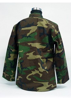 Army Clothing Combat Suit BDU Uniform Set Woodland Camo