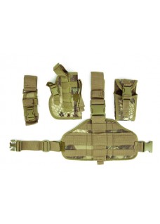 Tactical Component Molle Drop Leg Pistol Holster Military Gun holster 