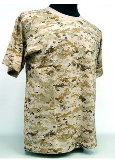 Fashion Camouflage Short Sleeve T-Shirt Digital Desert Camo