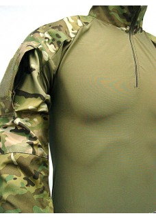 USMC Army Tactical Combat Shirt With Elbow Pads Multi Camo