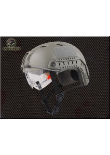 Tactical BJ Helmet  NVG Mount And Side Rail With Clear Visor For Military 