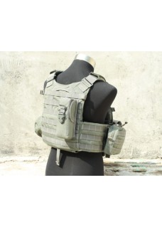 High Quality  Nylon Airsoft 094 Tactical Military Vest With 6 Pouches FG