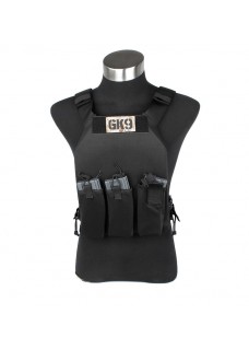 FO Plate Carrier Police Tactical Vest With 3 Pouches