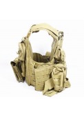 Airsoft 049 Tactical Vest Military Combat Vest With Pistol Holster