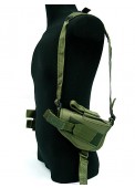 SWAT Tactical Shoulder Pistol Holster With Mag Pouch