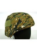 Tactical Helmet Cover Type B-Digital Woodland Camo