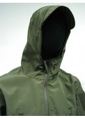 Sharkskin Parka Soft Shell Waterproof Jacket Olive Drab