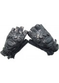 SWAT Army Half Finger Airsoft Paintball Leather Anticollision Gloves
