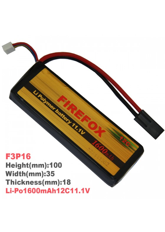 Li-Po polymer battery 1600mAh12C11.1V(F3P16)