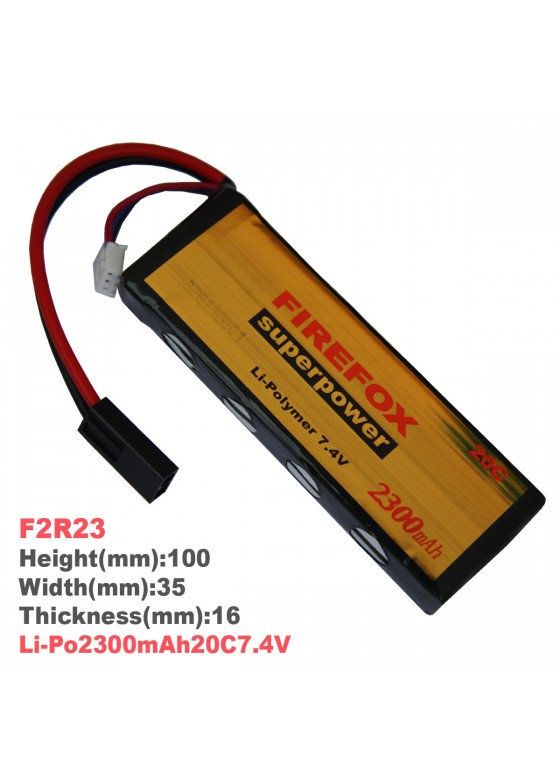 Li-Po polymer battery 2300mAh20C7.4V(F2R23)