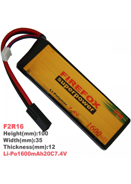 Li-Po polymer battery 1600mAh20C7.4V(F2R16)