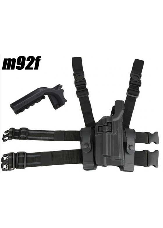 LV3 Series Tactical Drop Leg Gun Holster For M92f