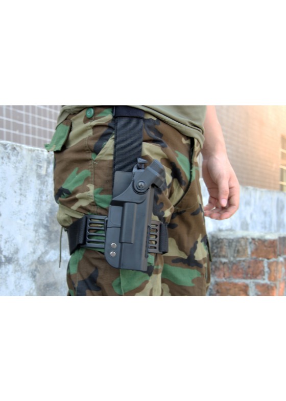 New Arrival Double Security Tactical Military Glock Leg holster With Adjustable Belt