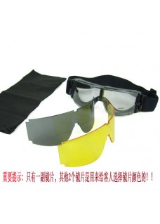 X800套装3副加厚镜片 户外骑行眼镜摩托车护目镜 防风防尘