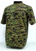 Camouflage Short Sleeve T-Shirt Digital Woodland Camo