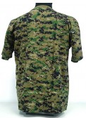 Camouflage Short Sleeve T-Shirt Digital Woodland Camo