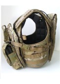 Multi Camo Armor Tactical Vest For Airsoft Military Use